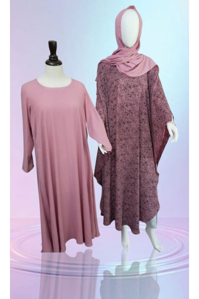 Butterfly Style Abaya (Pink)