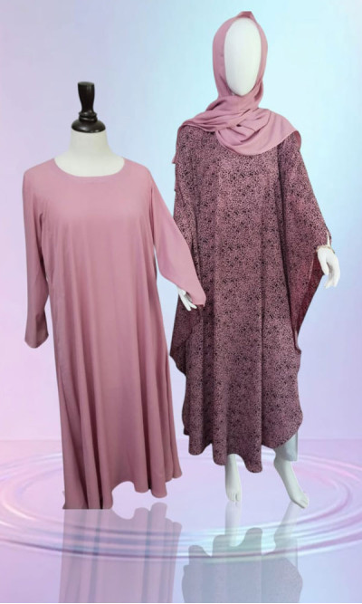 Butterfly Style Abaya (Pink)