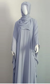 U-shaped Abaya (Grey)