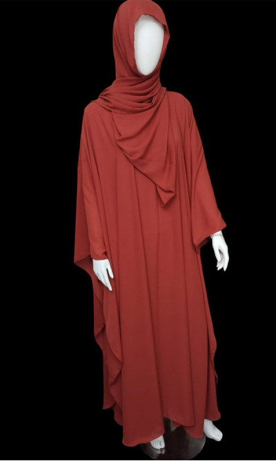 U-shaped Abaya (Rust)