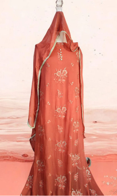 Chiffon Four Pieces Semi-Formal (Desert)