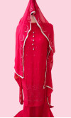 Chiffon Four Piece Semi-Formal (Pink)