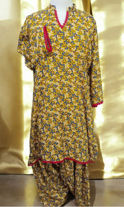 Printed Two Piece (Mustard)