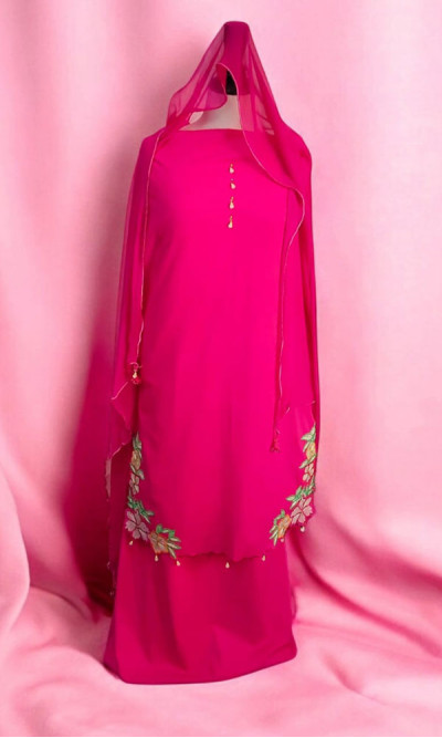 Lawn Three Pieces (Pink)