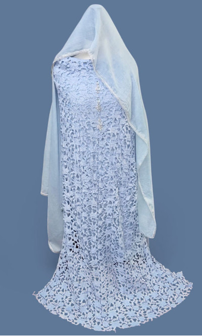 Lawn Cotton Unstitched (Ice Blue)